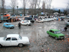 Abkhazia - Abkhazia - Psou / Russian border: impovised market - car boot sales - photo by A.Kilroy