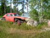land Islands - Fasta land - remains of Soviet GAZ M-20 Pobeda and US Ford - photo by P&T Alanko