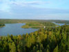 land Islands - Fasta land - Godby, Finstrm: view from Hga C at the caf 'Uffe p berget' - photo by P&T Alanko