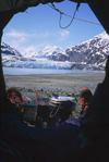 Alaska - Glacier bay - bivouac in front of Margerie glacier - photo by E.Petitalot