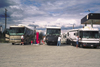 Alaska - Fairbanks: american tourists get fuel in an Alaska fuel station - photo by E.Petitalot