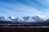 Alaska - Anchorage: mountain range - Chugach Mountains - photo by F.Rigaud