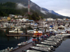 Alaska - Ketchikan: queuing at the marina (photo by Robert Ziff)