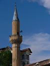 Berat, Albania: minaret in Enver Hoxha's 'Museum city' - photo by J.Kaman
