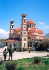 Albania / Shqiperia - Kor / Kora / Korce: the Orthodox Cathedral of the Resurrection of Christ - religious architecture - photo by M.Torres