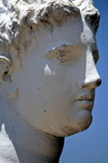 Butrint, Sarand, Vlor County, Albania: bust of Apollo, the so-called 'Goddess' of Butrint, of the Anzio type - archeological site - UNESCO World Heritage Site - photo by A.Dnieprowsky
