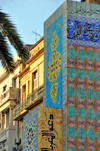 Oran, Algeria / Algrie: tiles of the Stele of the Maghreb - sea front - Place Bamako - avenue Cheikh Larbi Tebessi - photo by M.Torres |  carreaux - Stle du Maghreb - Front de Mer - Place Bamako - Avenue Cheikh Larbi Tebessi, ex-Avenue Loubet
