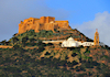 Oran - Algrie: montagne Djebel Murdjadjo, la forteresse de Santa Cruz et la Basilique de Notre Dame de Santa Cruz - photo par M.Torres