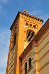Oran - Algrie: Cathdrale du Sacr Coeur de Jesus - clocher - photo par M.Torres