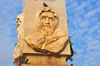 Oran, Algeria / Algrie: Sidi Brahim monument - obelisk with the image of the Emir Abdelkader - photo by M.Torres |  Monument de Sidi Brahim - buste de lmir Abdelkader - Place du 1er Novembre 1954