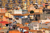 Algeria / Algrie - Bejaia / Bougie / Bgayet - Kabylie: small mosque, urban chaos and subsidized housing - HLM | petite mosque, habitation  loyer modr (HLM) et urbanisme chaotique - photo by M.Torres