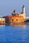 Alger - Algrie: lot de la Marine - phare de l'Amiraut / du Peon et la tour bordj El-Fanar (du phare) - photo par M.Torres