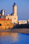 Alger - Algrie: lot de la Marine - phare de l'Amiraut / du Peon et la plage - Alger tait nomme 'Al-Jaza'ir' (les les) aprs les lots bordan la baie - photo par M.Torres