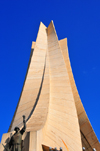 Algiers / Alger - Algeria: Monument of the Martyrs of the Algerian War - sky and soldier | Monument des martyrs de la guerre d'Algrie - ciel et soldat - photo by M.Torres