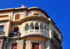 Algiers / Alger - Algeria: balcony on N.Mennani street | balcon - Rue N.Mennani, quartier Krim Belkacem, ex-Telemly - photo by M.Torres