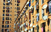 Algiers / Alger - Algeria: social housing - satellite dishes - Diar El Mahcoul, El Madania | immeubles d'un quartier populaire - antennes paraboliques - Diar El Mahcoul, El Madania - photo by M.Torres