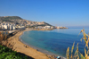 Alger - Algrie: la Mditerrane et Bab-el-Ouad - plages Padovani et Rmila / Nelson - Zeghara et Bologhine au fond - photo par M.Torres