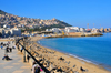 Alger - Algrie: avenue Cmdt Abderahmana Mira - Bab-el-Oued - plage Rmila / Nelson - Zeghara et Bologhine au fond - photo par M.Torres