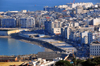 Alger - Algrie: Avenue Commandant Abderahmana Mira, ex-Avenue Malakoff et la plage R'mila / Nelson - Bab-el-Oued, quartier populaire, de 'la porte de la rivire' - photo par M.Torres