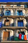 Algiers / Alger - Algeria: art deco balconies - Boulevard Abderrahmane Taleb - Bab El Oued | balcons art dco - Bd Abderrahmane Taleb - Bab-el-Oued - photo by M.Torres