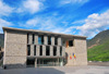 Andorra la Vella, Andorra: new building of the General Council of Andorra - western faade - architects Ramon Artigues, Ramon Sanabria y Pere Espuga - Consell General d'Andorra - Carrer de la Vall -  old town - photo by M.Torres