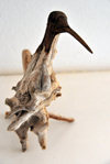 The Cove, Anguilla : bird - driftwood art - Cheddie Richardson gallery - Albert Hughes Drive - photo by M.Torres