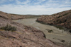 Argentina - Caleta Horno - Baha Gil (Chubut Province): river bed - photo by C.Breschi
