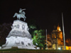 Argentina - Crdoba - Plaza San Martin - statue of General Jos de San Martn and the Cathedral - nocturnal - images of South America by M.Bergsma