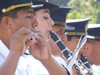 Argentina - Salta - Day of the Cuerpo infantil de policia - musicians - images of South America by M.Bergsma