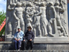 Argentina - Buenos Aires - Locals at La Boca - fishermen monument - images of South America by M.Bergsma