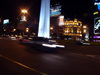 Argentina - Buenos Aires: the Obelisk at night - Obelisco - noche (photo by Adrien Caudron)