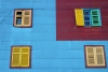 Argentina - Buenos Aires: El Caminito - windows - corrigated  steel  - La Boca (photo by N.Cabana)