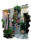 Sicily / Sicilia - Taormina: narrow alley (images by *ve)