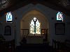 Ascension island: Georgetown -St Mary's church - windows - interior - stained glass ( photo by Cpt Peter)