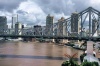 Australia - Brisbane (Queensland): the Storey Bridge and Brisbane's skyline -  - Brisbane river (photo by  Picture Tasmania/Steve Lovegrove)