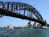 Australia - Sydney (NSW): Harbour Bridge - from the quays - photo by Angel Hernandez