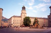 Austria - Salzburg: Town Hall and St Florian's Fountain - Domplatz - photo by M.Torres