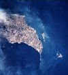 Baku and Abseron peninsula from space / Abseron Yasaqligi