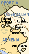 Yukhari Askipara and Barkhudali - occupied exclaves - map