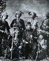 Azeri Guerillas with Turkish officer - 1910