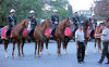 Baku, Azerbaijan: Azeri mounted police - photo N.Mahmudova / Travel-Images.com