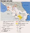 Caucasus: refugees map