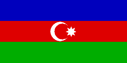   / Azerbaycan / Azerbaijo / flag of Azerbaijan