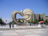 Azerbaijan - Sumgait - Sumqayit Sahari: friendship monument - a peace dove II (photo by F.MacLachlan)