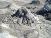Azerbaijan - Gobustan / Qobustan / Kobustan - Baki Sahari: mud volcano - the mud dries under the sun - photo by Fiona MacLachlan