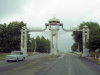 Mingechaur / Mingechavir / Mingecevir, Azerbaijan - town gates - photo by F.MacLachlan