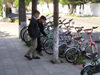 Azerbaijan - Lankaran / Lenkoran: choosing a bike (photo by F.MacLachlan)