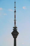 Azerbaijan - Baku: the TV tower - televison tower - photo by Miguel Torres