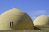 Azerbaijan - Baku: domes of the Royal mosque - Shirvan Shah's palace - photo by Miguel Torres