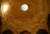Azerbaijan - Baku: dome with lantern - interior - sun ray - Shirvan Shah's palace - photo by Miguel Torres